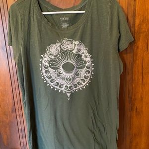 Torrid Army Green T-Shirt
